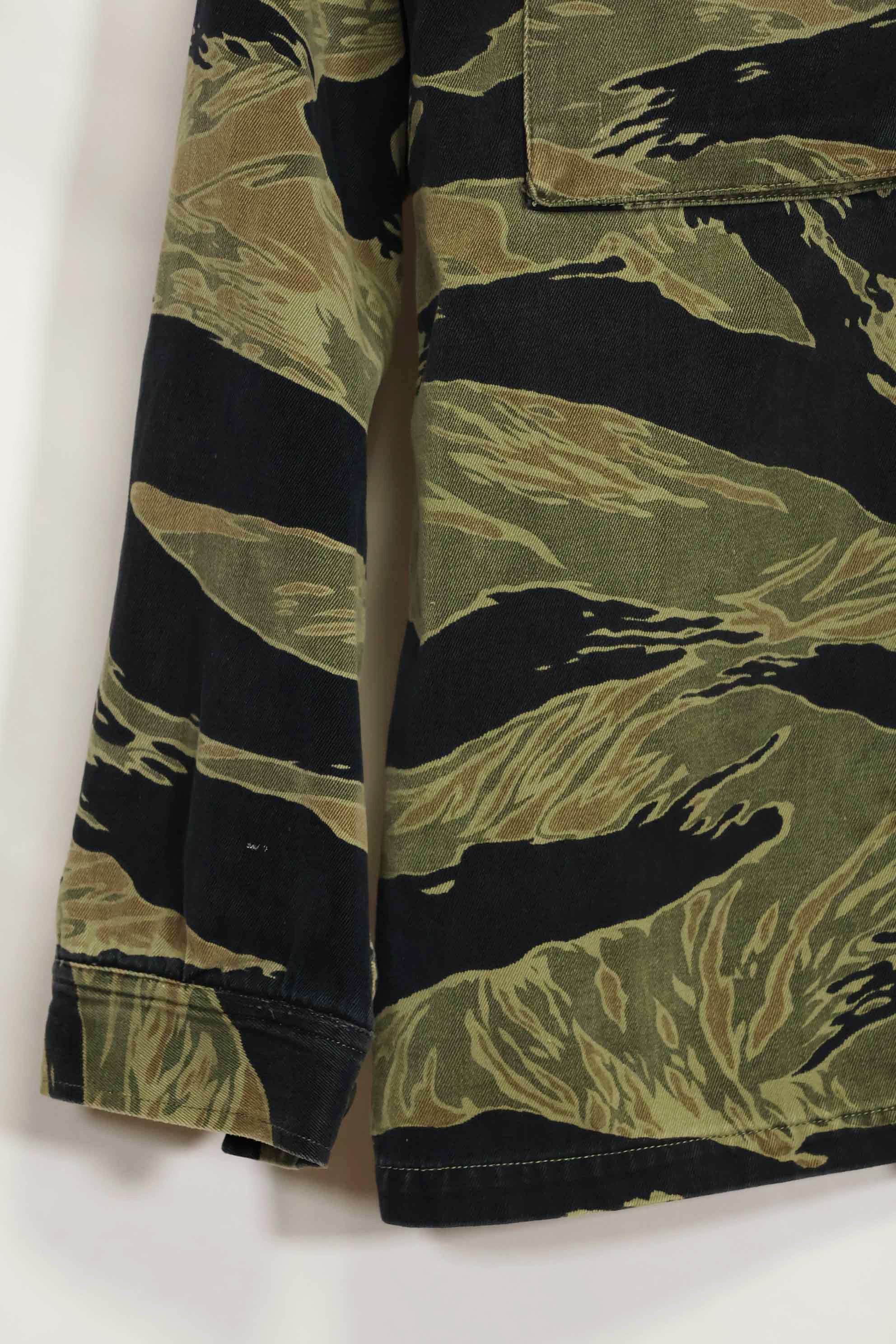 1960年代　ファットタイガー　タイガーストライプ　シャツ　Asian カット　中古品