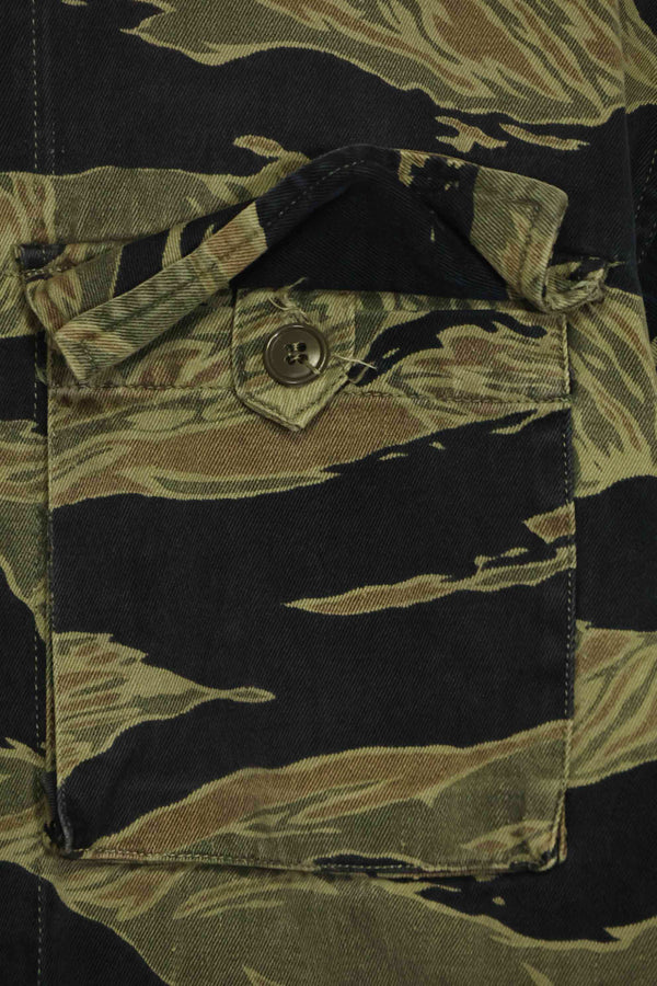 1960年代　ファットタイガー　タイガーストライプ　シャツ　Asian カット　中古品