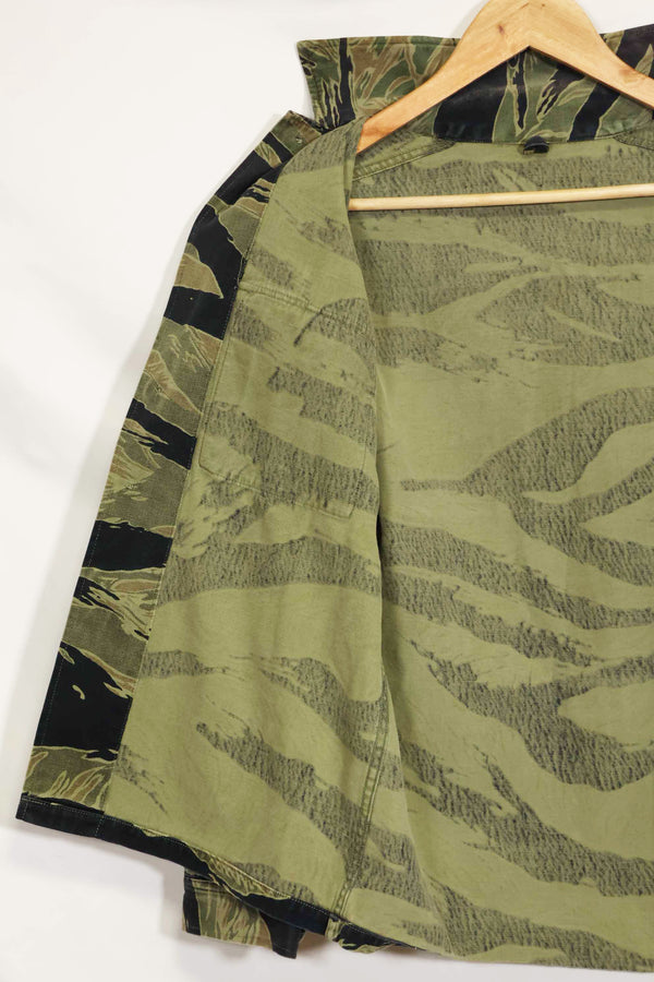 1960年代　ファットタイガー　タイガーストライプ　シャツ　Asian カット　中古品