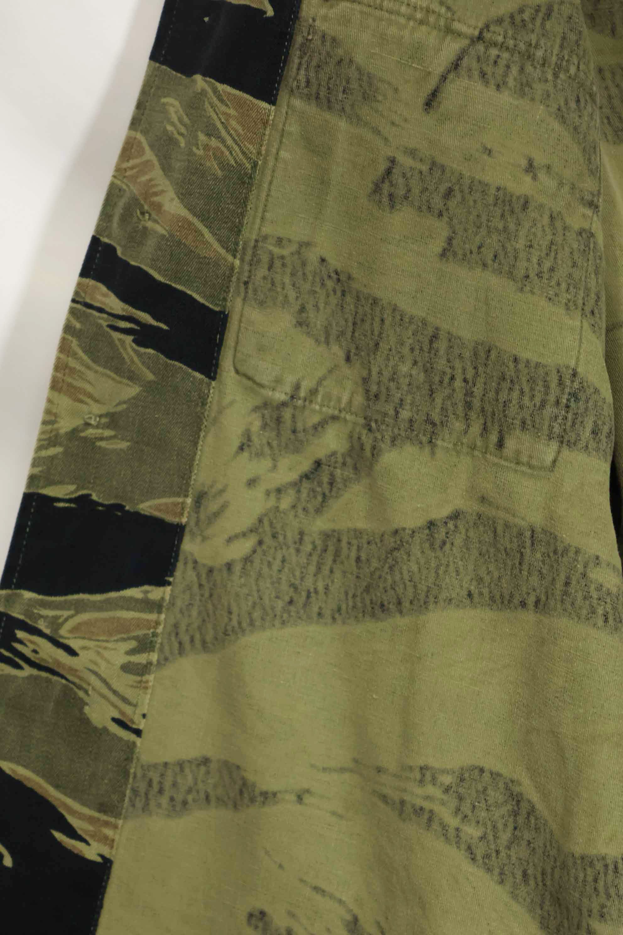 1960年代　ファットタイガー　タイガーストライプ　シャツ　Asian カット　中古品