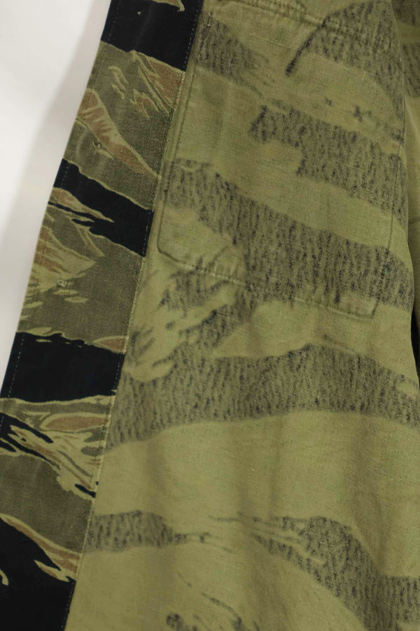 1960年代　ファットタイガー　タイガーストライプ　シャツ　Asian カット　中古品