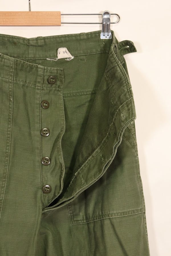 1960年初期ロット　TYPE 1　MEDIUM　 アメリカ軍　OG-107 ユーティリティパンツ　ベイカーパンツ　中古品  F