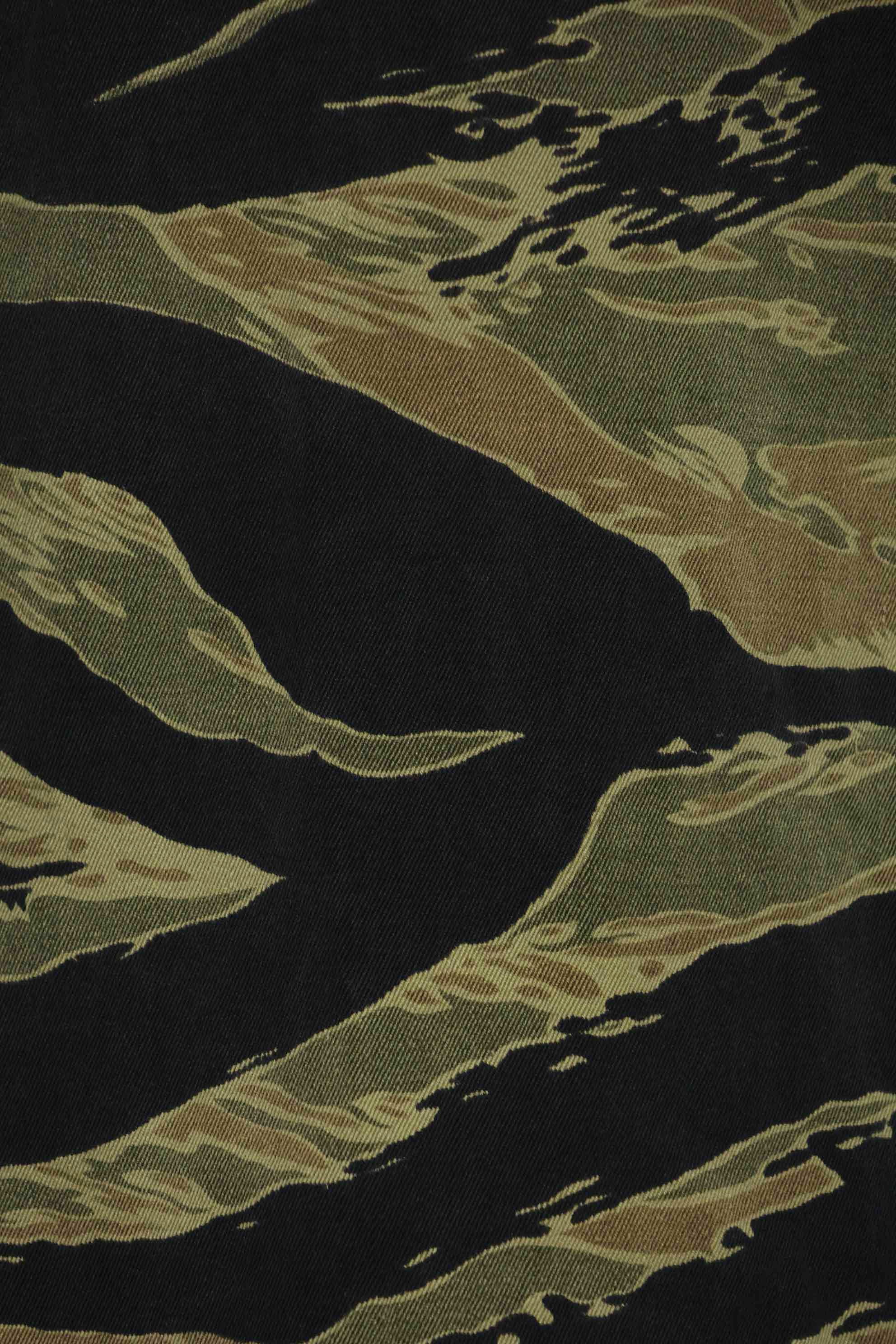 1960年代　ファットタイガー　タイガーストライプ　シャツ　Asian カット　中古品