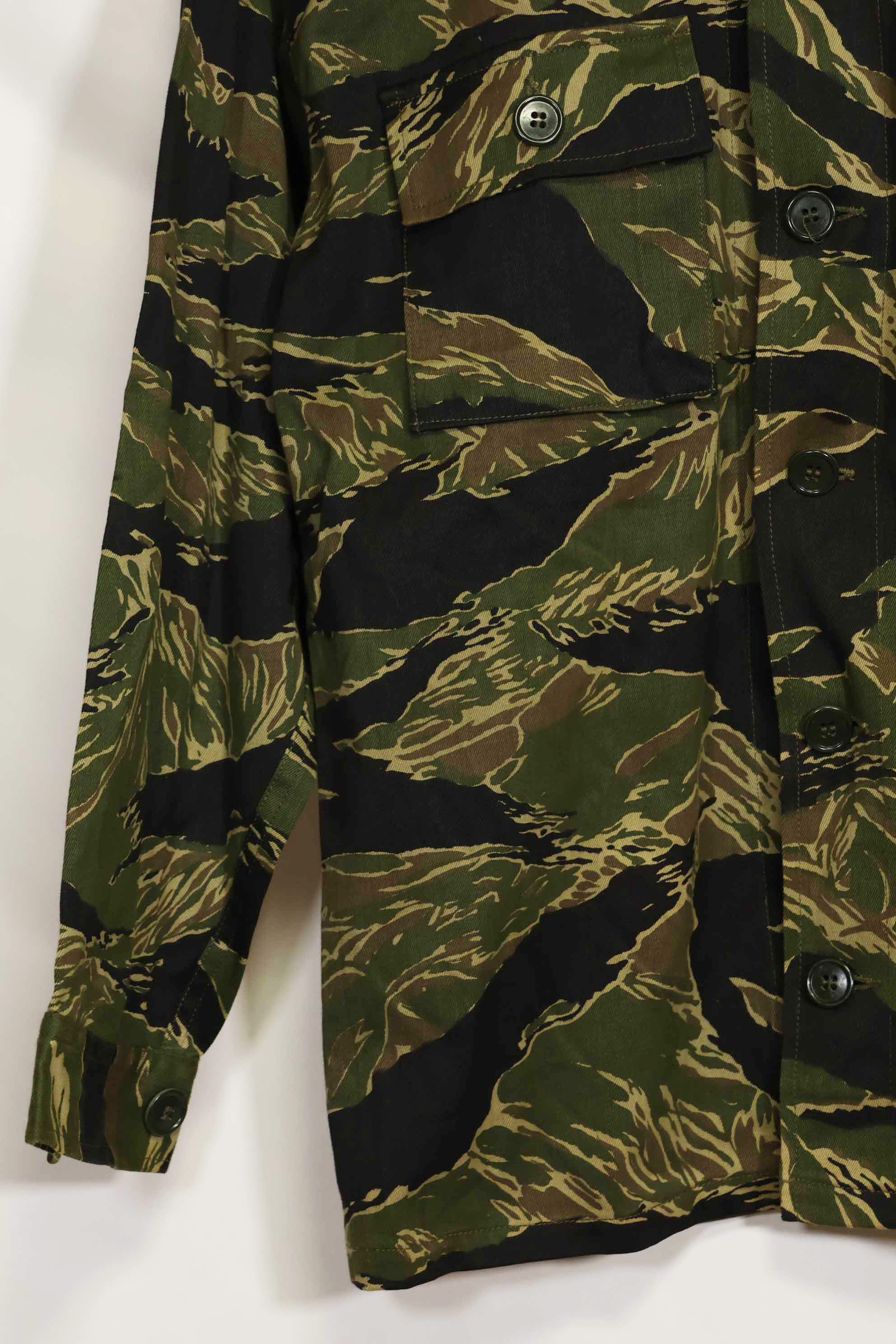 1960年代　デッドストック　沖縄タイガー　タイガーストライプ　シャツ　Asian Cut