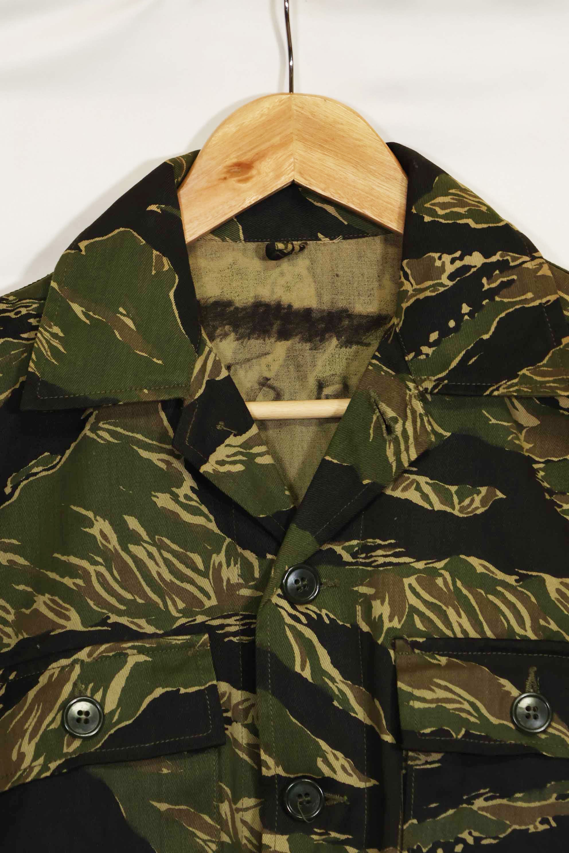 1960年代　デッドストック　沖縄タイガー　タイガーストライプ　シャツ　Asian Cut