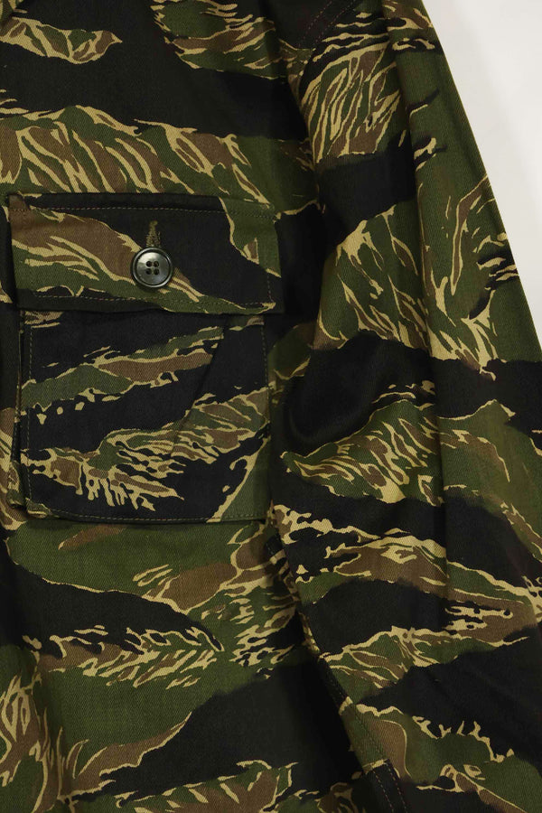 1960年代　デッドストック　沖縄タイガー　タイガーストライプ　シャツ　Asian Cut