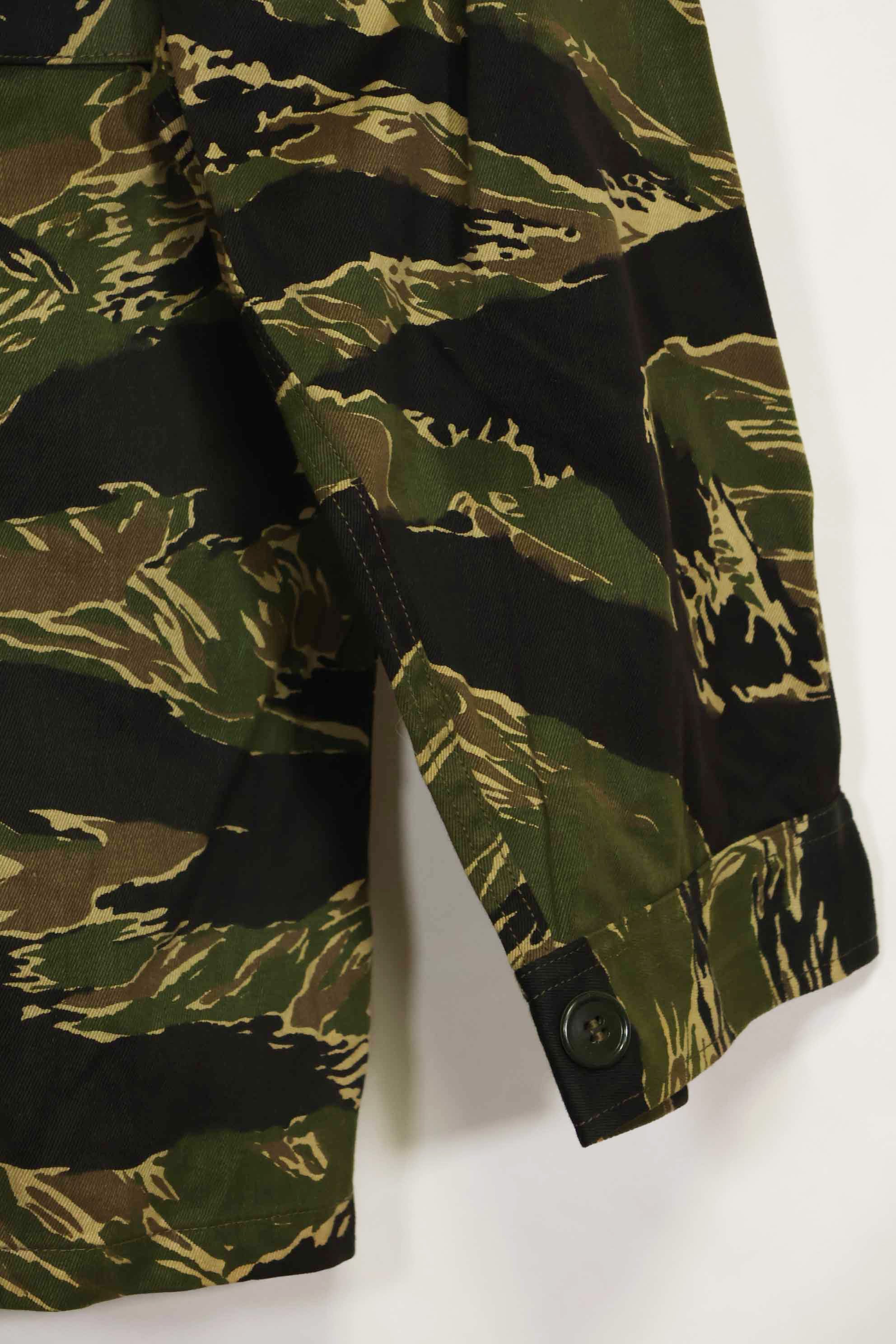 1960年代　デッドストック　沖縄タイガー　タイガーストライプ　シャツ　Asian Cut