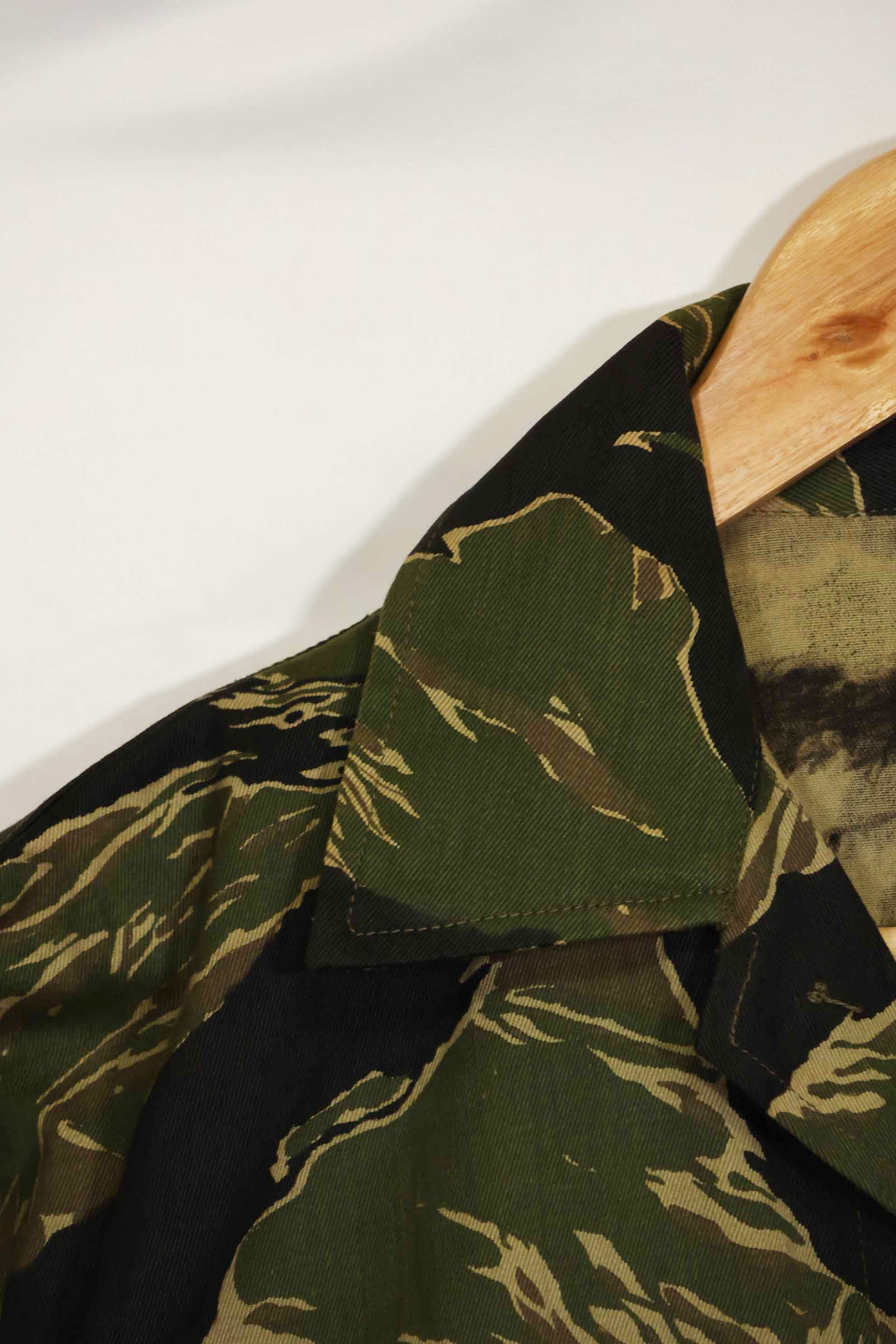 1960年代　デッドストック　沖縄タイガー　タイガーストライプ　シャツ　Asian Cut