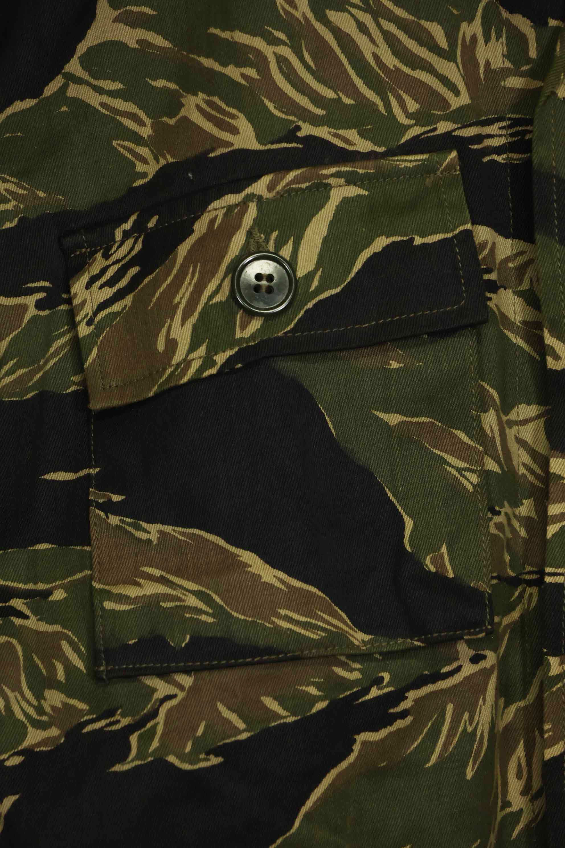 1960年代　デッドストック　沖縄タイガー　タイガーストライプ　シャツ　Asian Cut