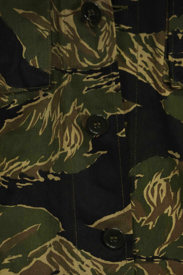 1960年代　デッドストック　沖縄タイガー　タイガーストライプ　シャツ　Asian Cut