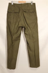 1974年会計　TYPE 3　36 x 31 アメリカ軍　OG-107 ユーティリティパンツ　ベイカーパンツ　中古品 B