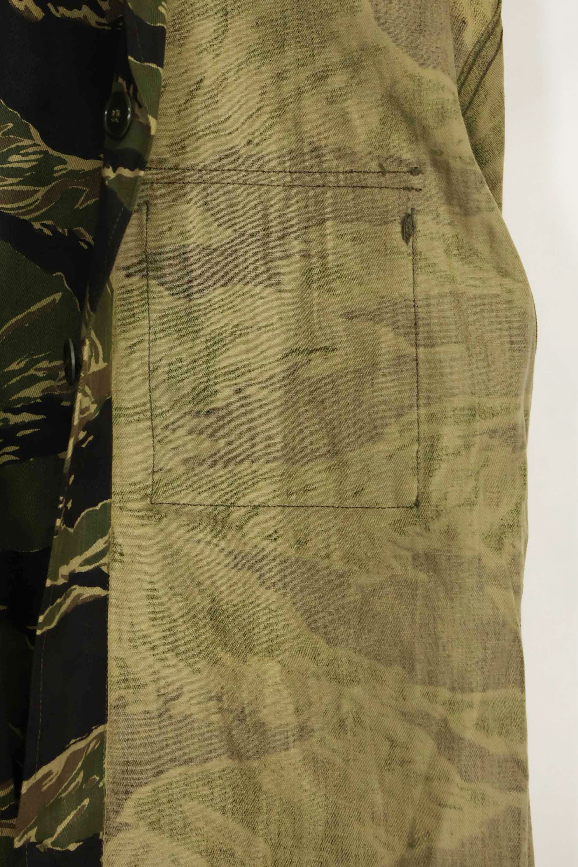 1960年代　デッドストック　沖縄タイガー　タイガーストライプ　シャツ　Asian Cut