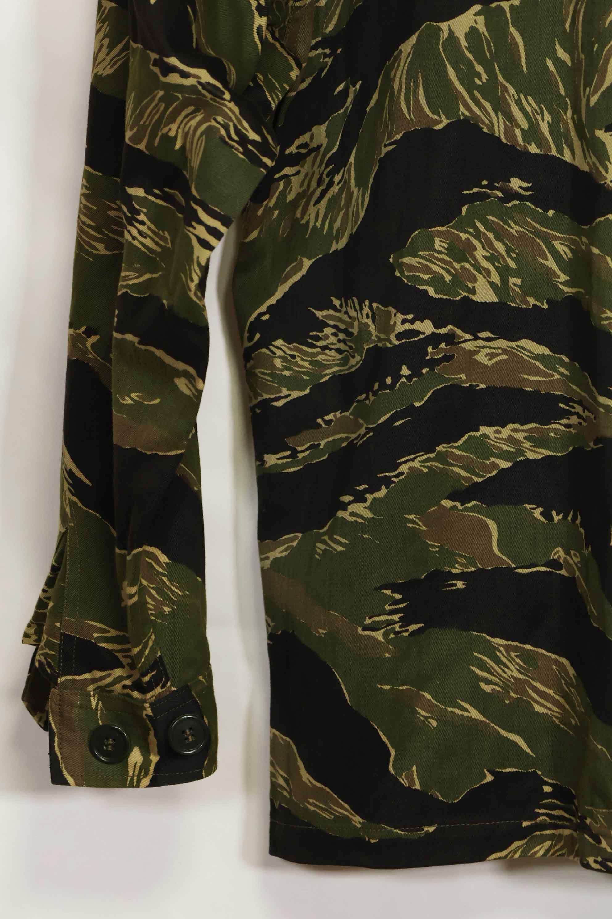 1960年代　デッドストック　沖縄タイガー　タイガーストライプ　シャツ　Asian Cut