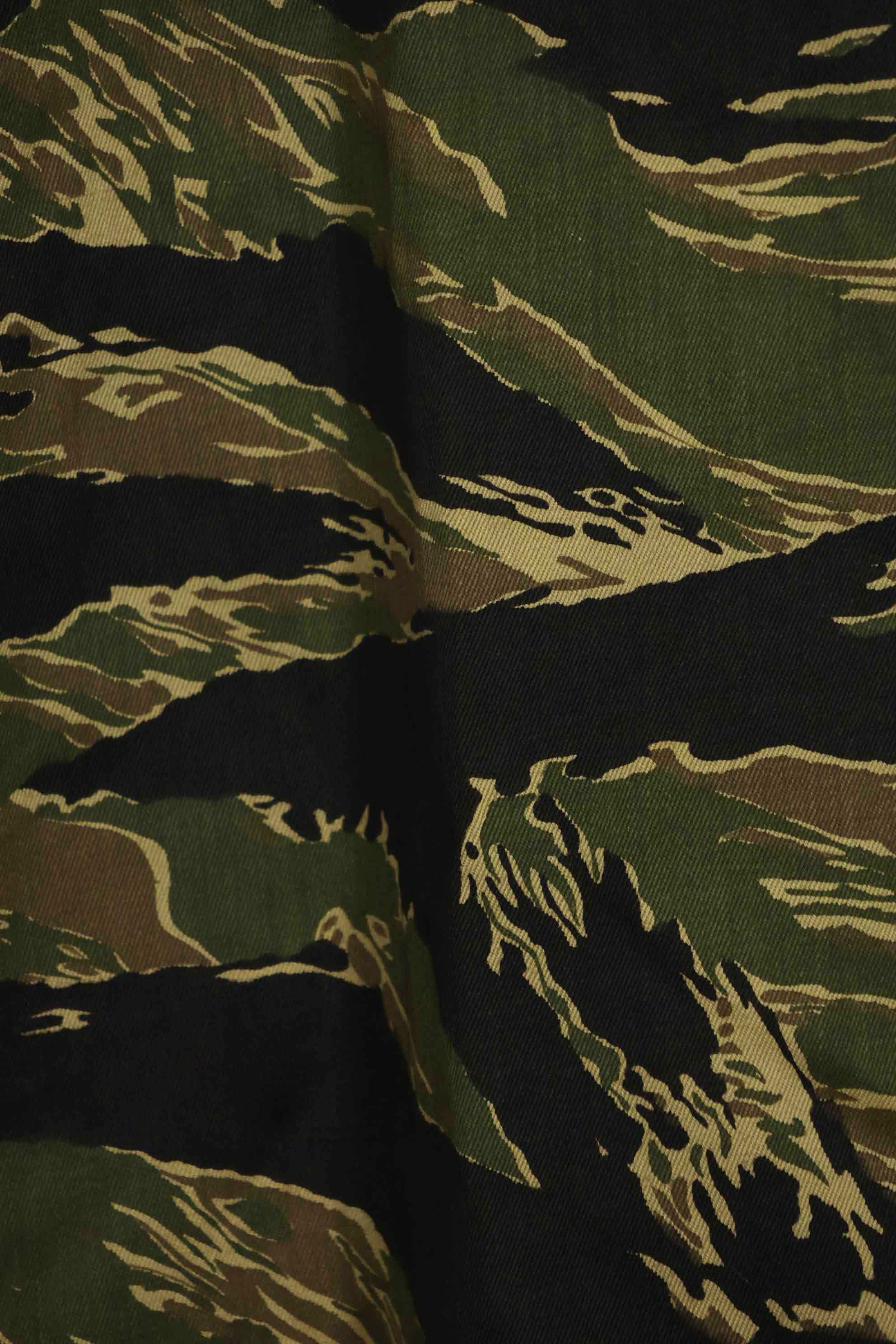 1960年代　デッドストック　沖縄タイガー　タイガーストライプ　シャツ　Asian Cut