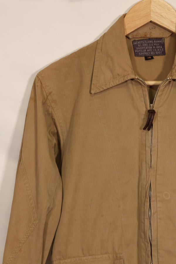 1940年代前半　アメリカ海軍　M421-a　夏用　フライトジャケット　中古品