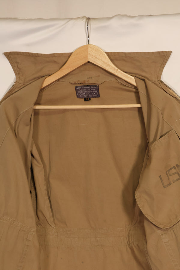 1940年代前半　アメリカ海軍　M421-a　夏用　フライトジャケット　中古品