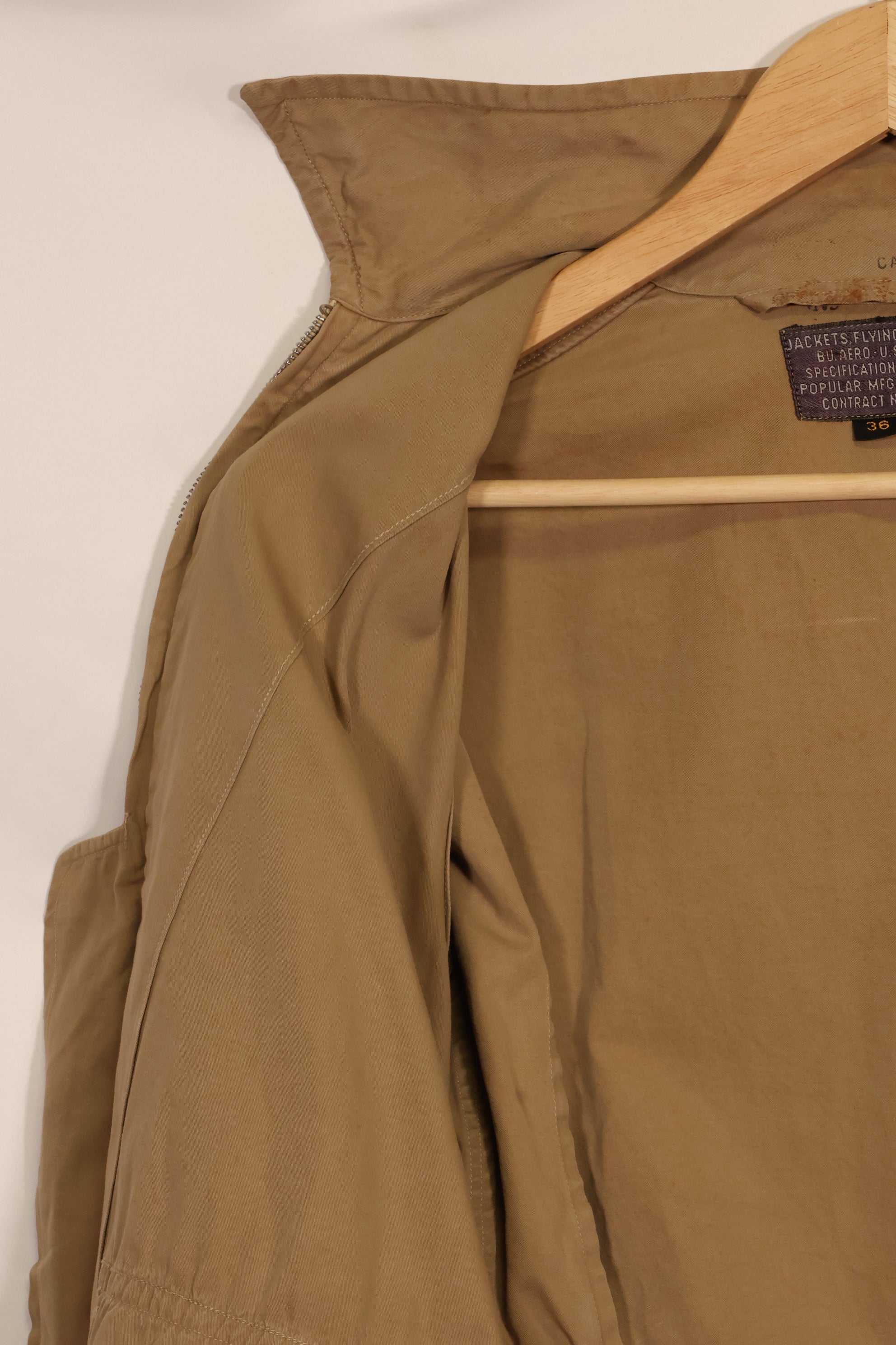 1940年代前半　アメリカ海軍　M421-a　夏用　フライトジャケット　中古品