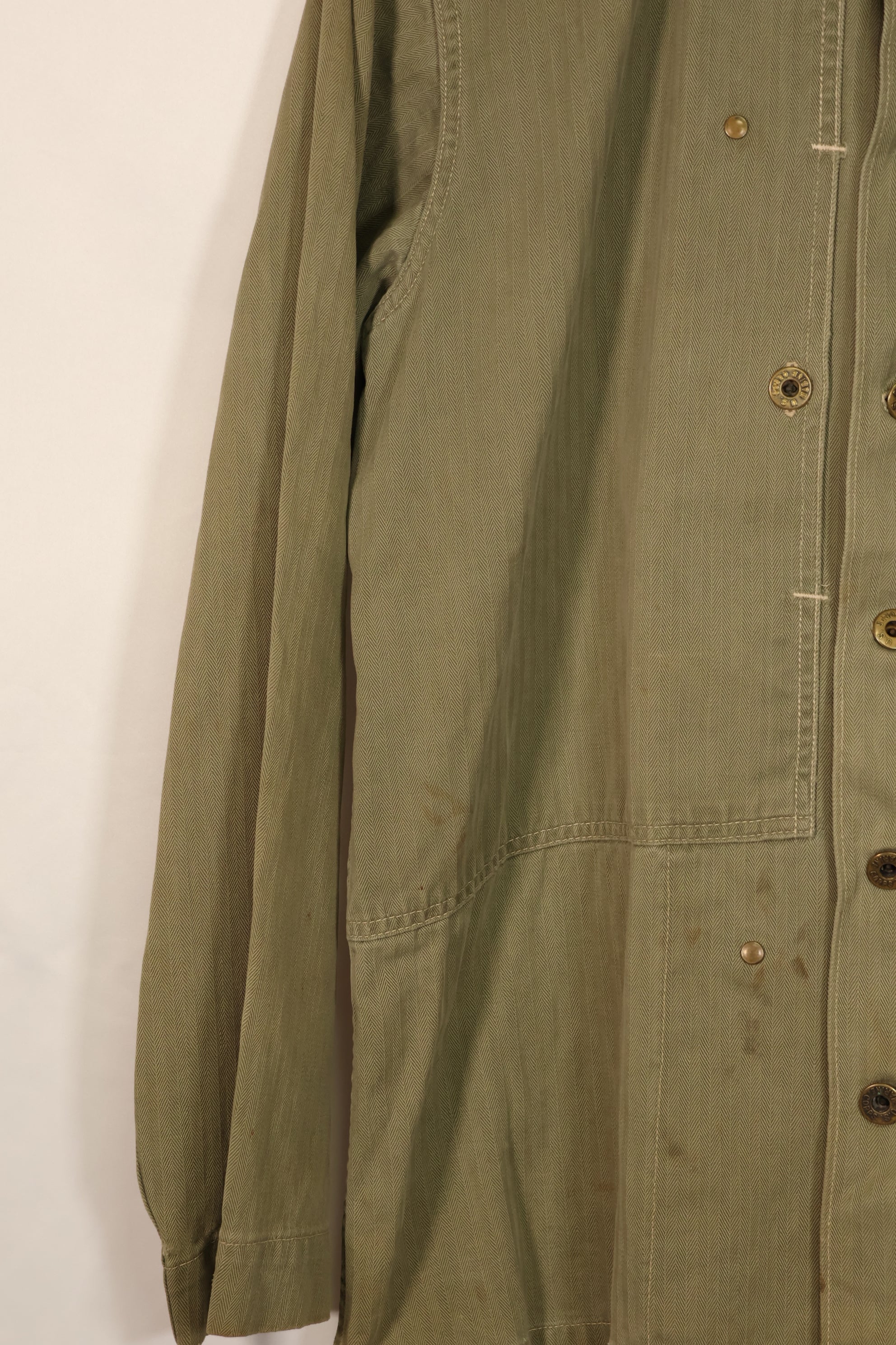 実物　アメリカ海兵隊　USMC M44　HBT　ユーティリティジャケット　中古品