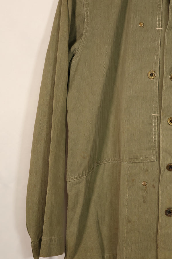 実物　アメリカ海兵隊　USMC M44　HBT　ユーティリティジャケット　中古品