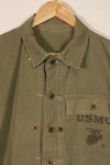実物　アメリカ海兵隊　USMC M44　HBT　ユーティリティジャケット　中古品