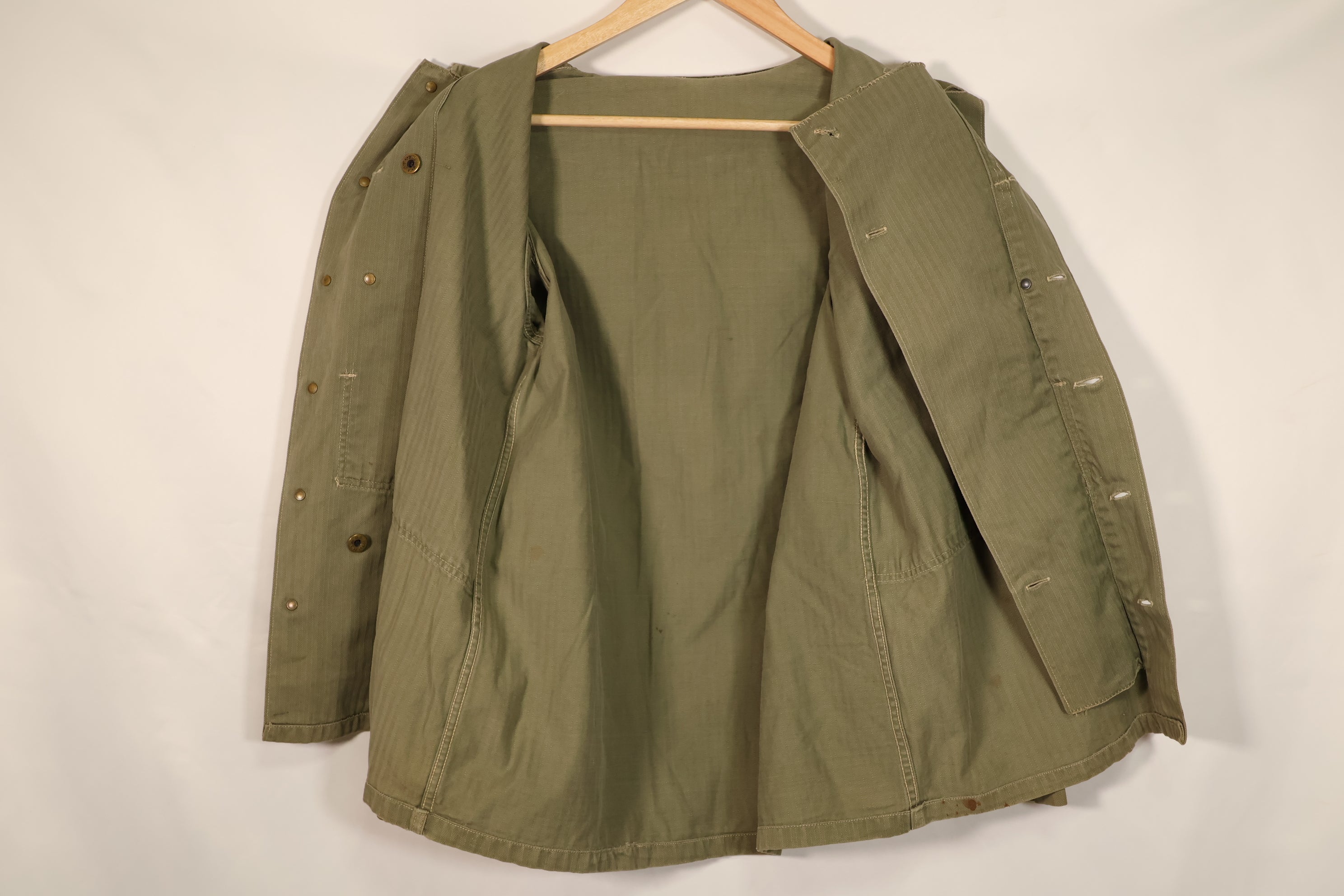 実物　アメリカ海兵隊　USMC M44　HBT　ユーティリティジャケット　中古品