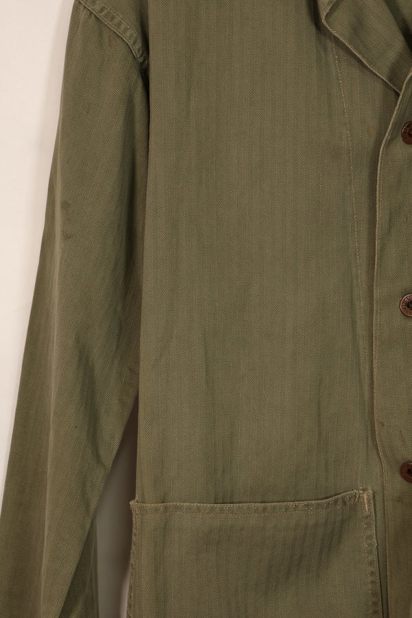 実物　アメリカ海兵隊　USMC M41　HBT ユーティリティジャケット　中古品　A