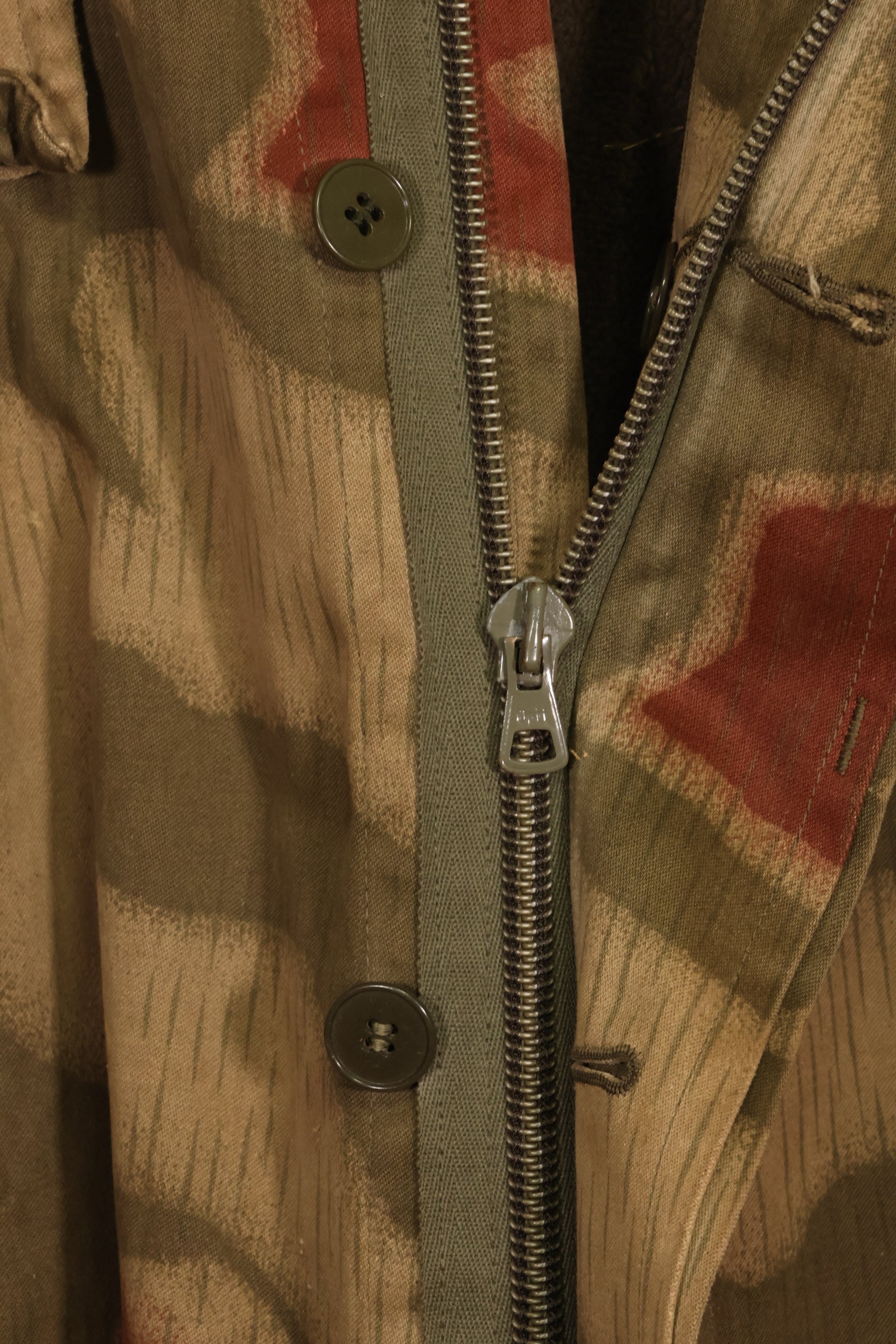 1960年代〜70年代　西ドイツ　BGS　タン&ウォーター迷彩　フィールドパーカー　ライナー付　中古品