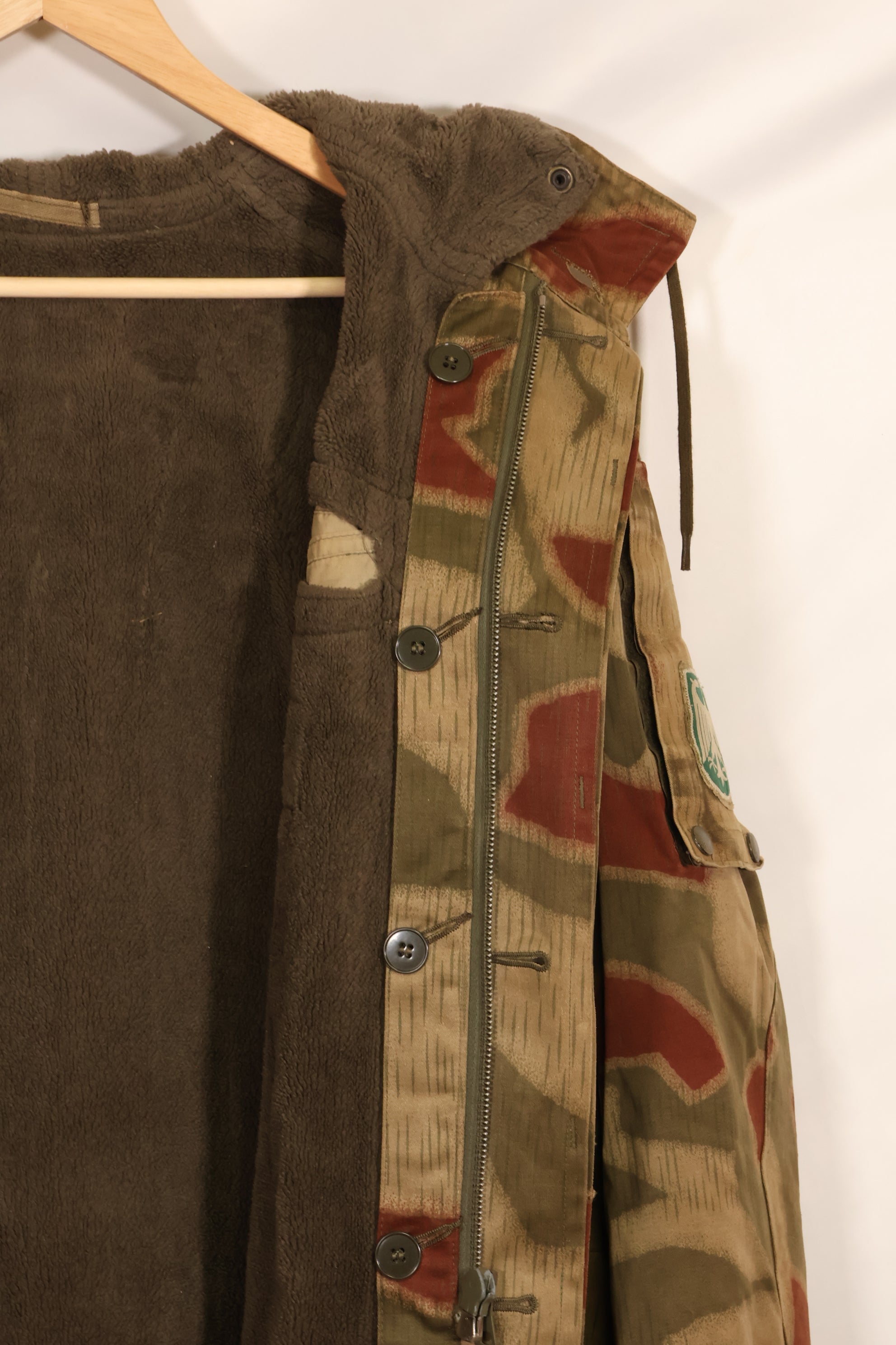 1960年代〜70年代　西ドイツ　BGS　タン&ウォーター迷彩　フィールドパーカー　ライナー付　中古品