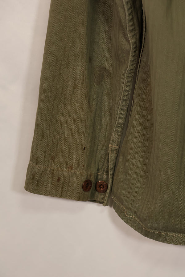 実物　アメリカ海兵隊　USMC M41　HBT ユーティリティジャケット　中古品　A