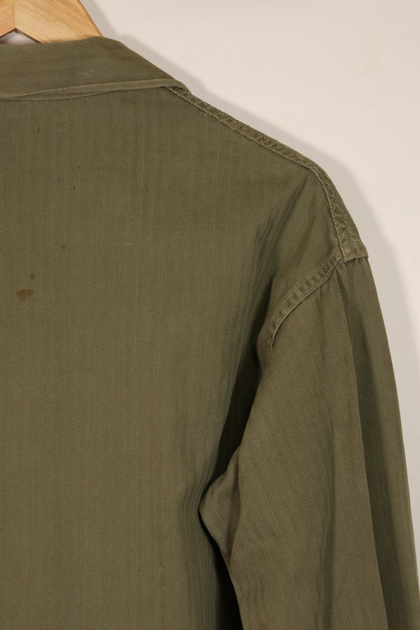 実物　アメリカ海兵隊　USMC M41　HBT ユーティリティジャケット　中古品　A