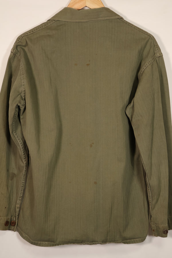 実物　アメリカ海兵隊　USMC M41　HBT ユーティリティジャケット　中古品　A