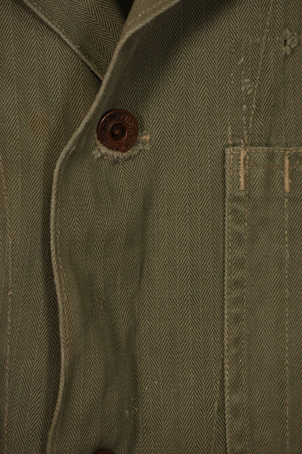 実物　アメリカ海兵隊　USMC M41　HBT ユーティリティジャケット　中古品　A