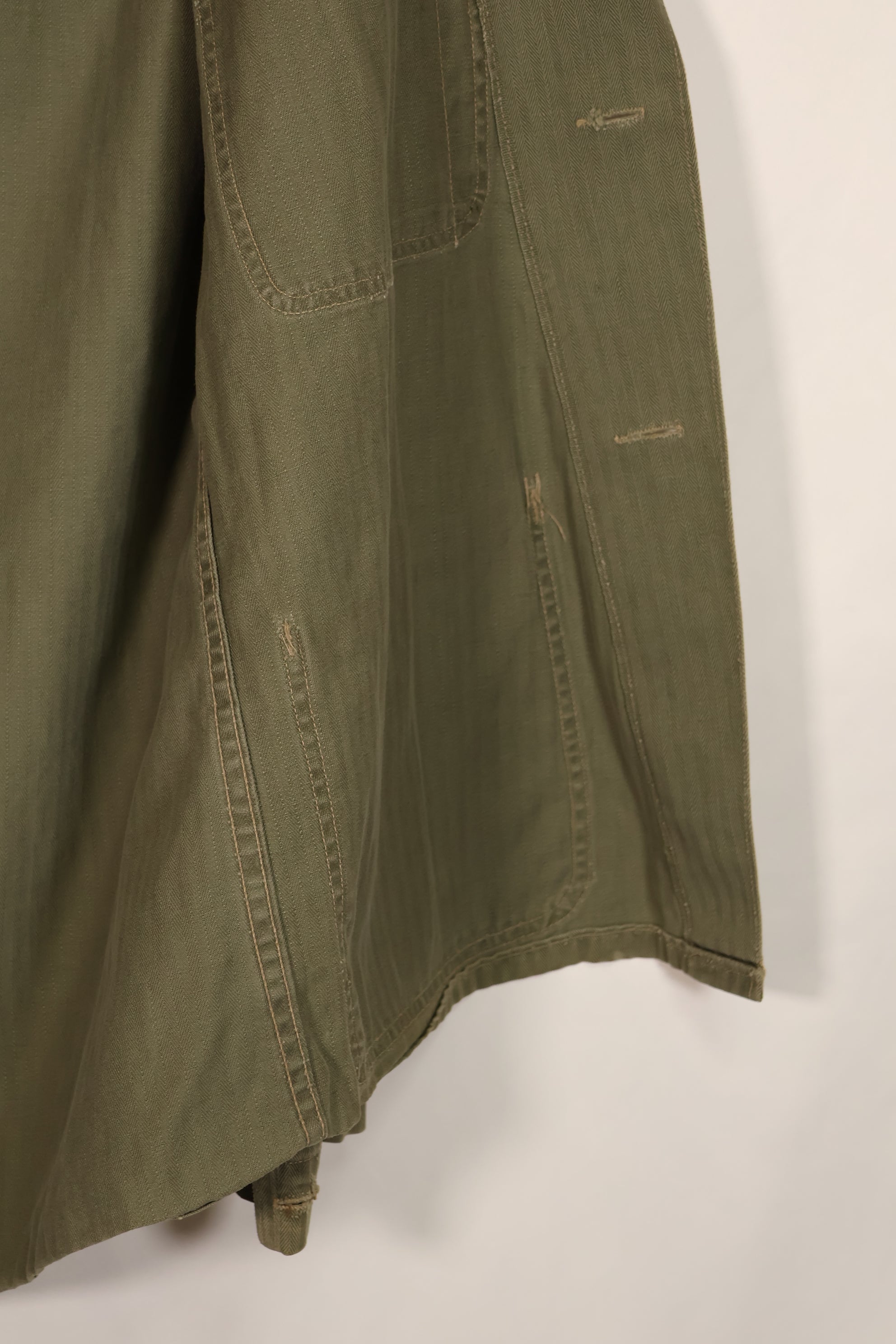 実物　アメリカ海兵隊　USMC M41　HBT ユーティリティジャケット　中古品　A