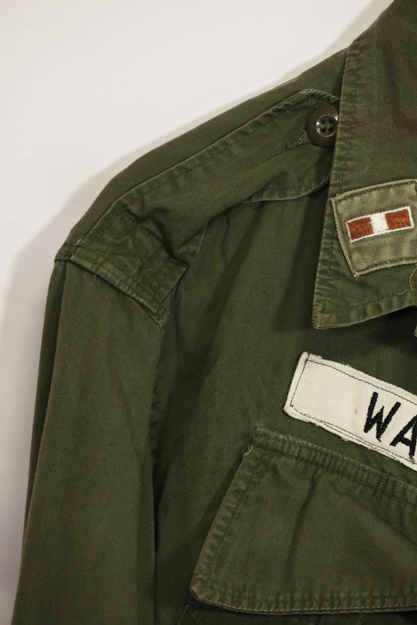 1965〜66年頃　2nd Model ジャングルファティーグ　ジャケット　S-L　パッチ付き　中古品