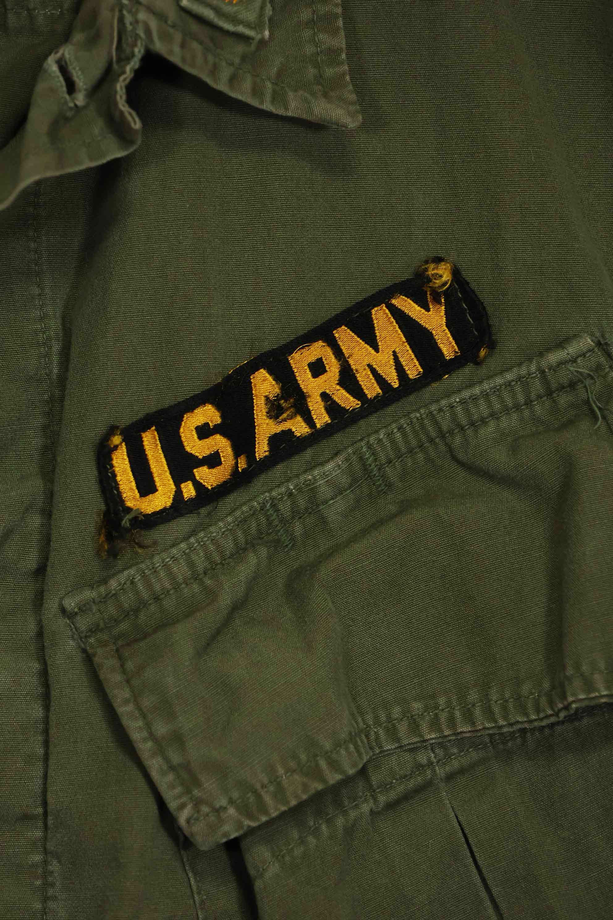 1965〜66年頃　2nd Model ジャングルファティーグ　ジャケット　S-L　パッチ付き　中古品