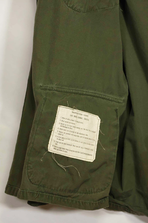 1965〜66年頃　2nd Model ジャングルファティーグ　ジャケット　S-L　パッチ付き　中古品