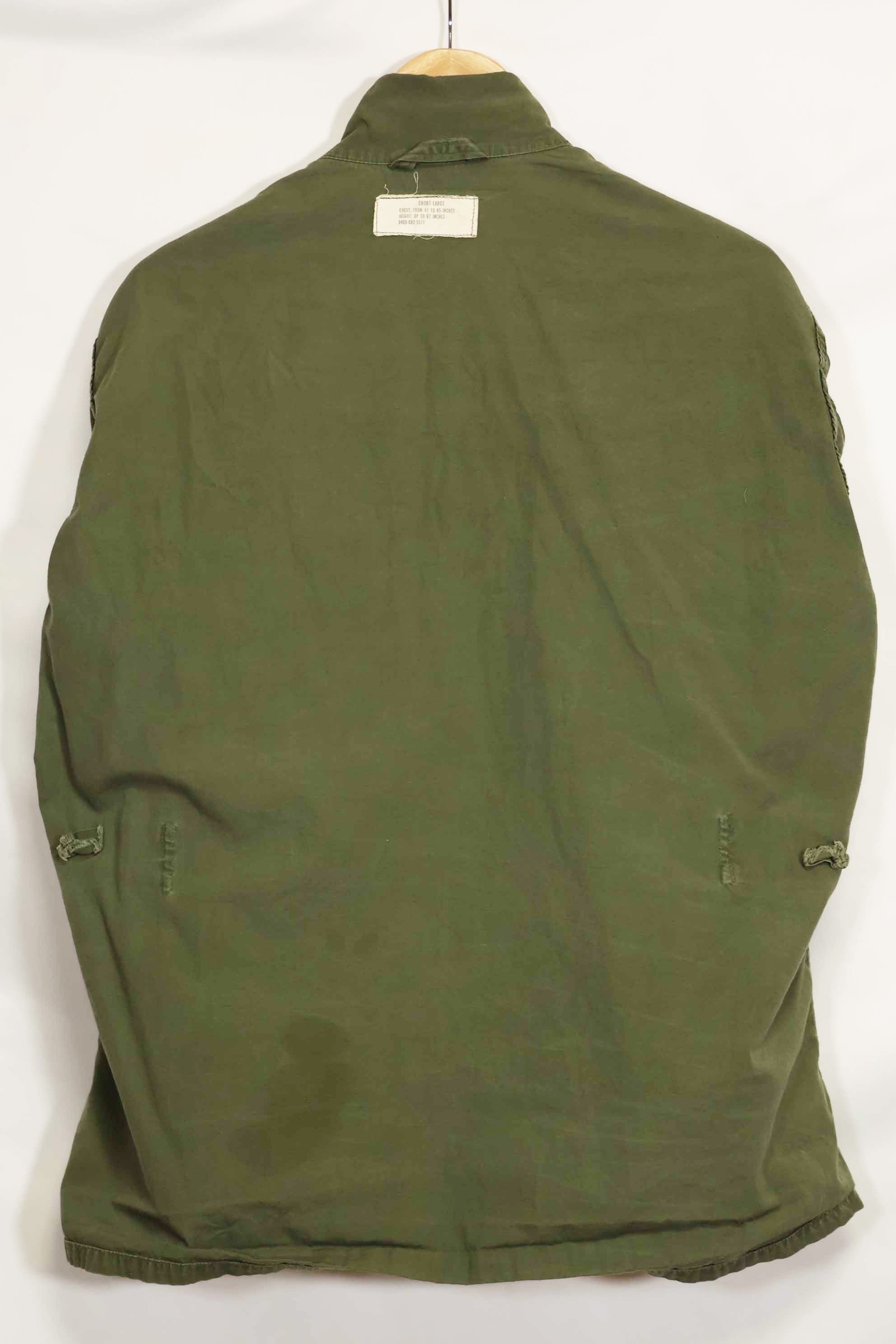 1965〜66年頃　2nd Model ジャングルファティーグ　ジャケット　S-L　パッチ付き　中古品