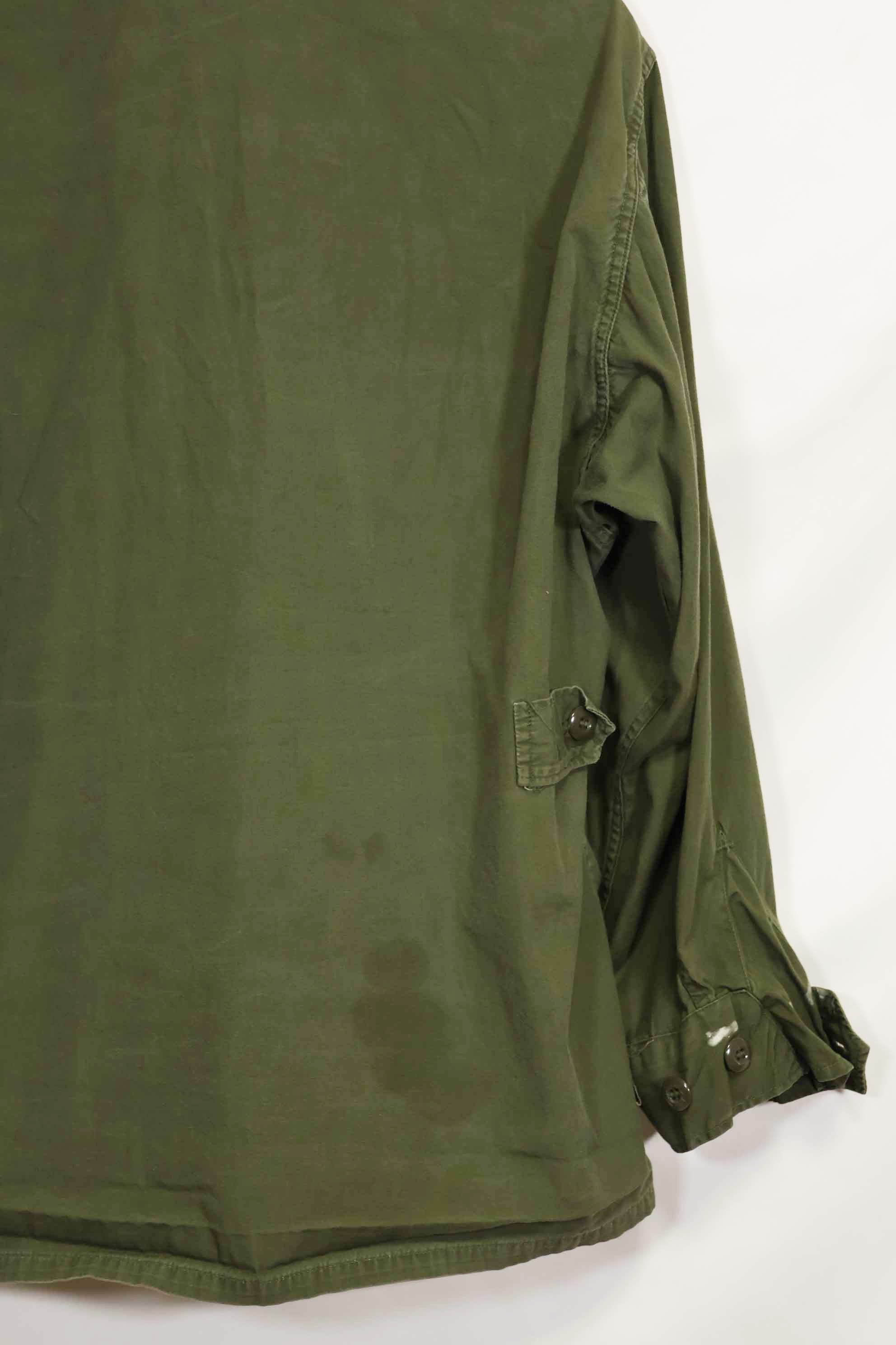 1965〜66年頃　2nd Model ジャングルファティーグ　ジャケット　S-L　パッチ付き　中古品