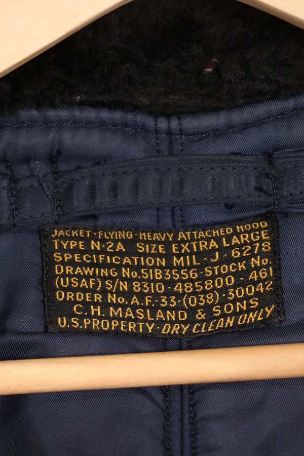 1950年代中期頃　X-LARGE　アメリカ空軍　N2-A　フライトジャケット　ヘビーゾーン　中古品