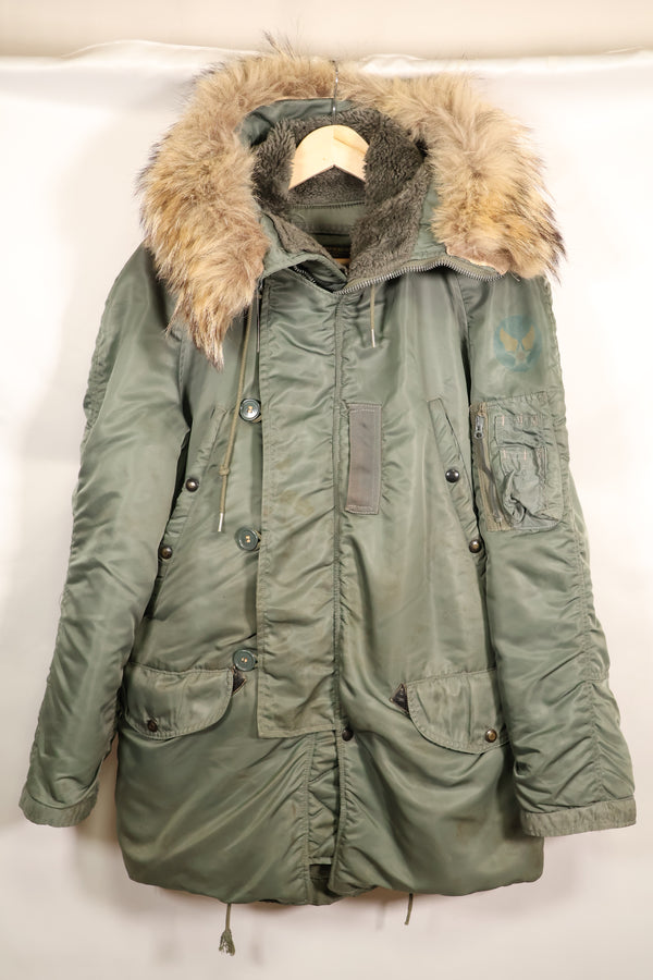 1950年代ロット　アメリカ空軍　N-3B　フライトジャケット　黒タグ　中古品