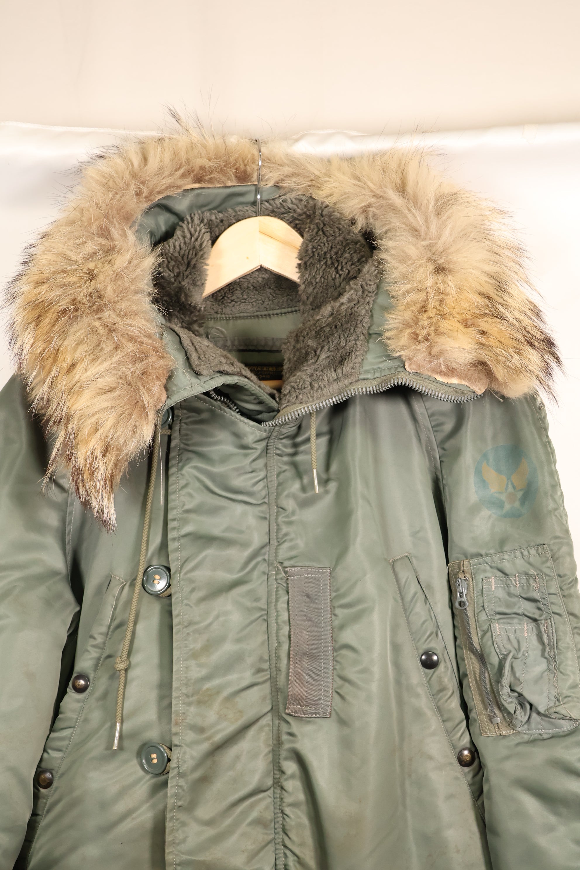 1950年代ロット　アメリカ空軍　N-3B　フライトジャケット　黒タグ　中古品