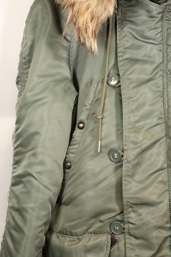 1950年代ロット　アメリカ空軍　N-3B　フライトジャケット　黒タグ　中古品