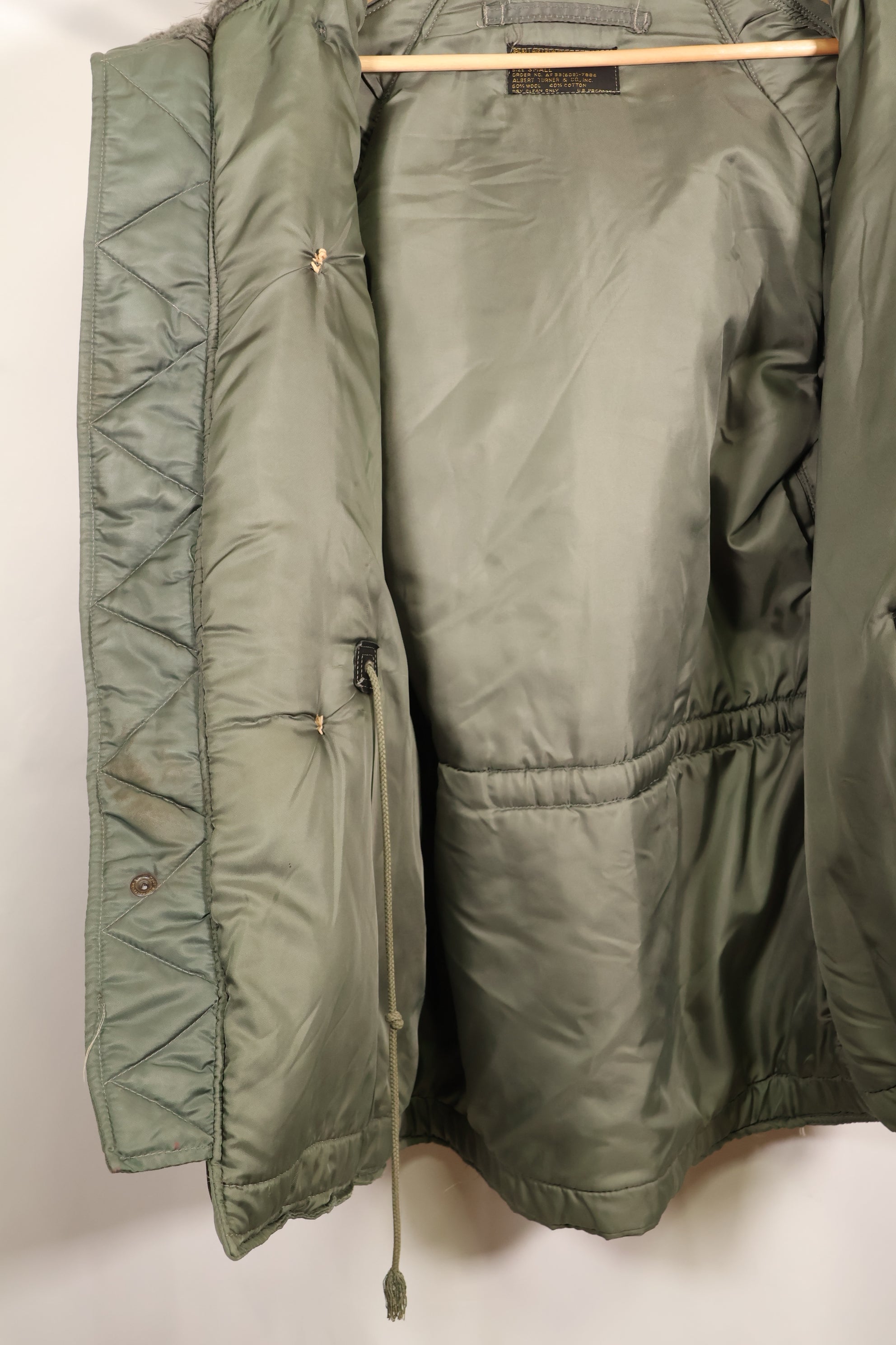 1950年代ロット　アメリカ空軍　N-3B　フライトジャケット　黒タグ　中古品