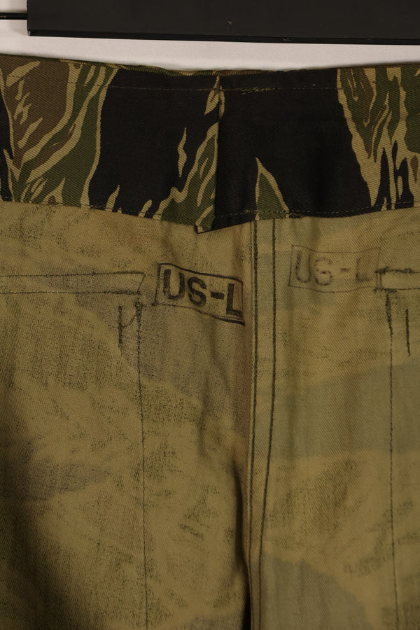 実物　デッドストック　沖縄タイガー　タイガーストライプ　パンツ　US-L ミントコンディション