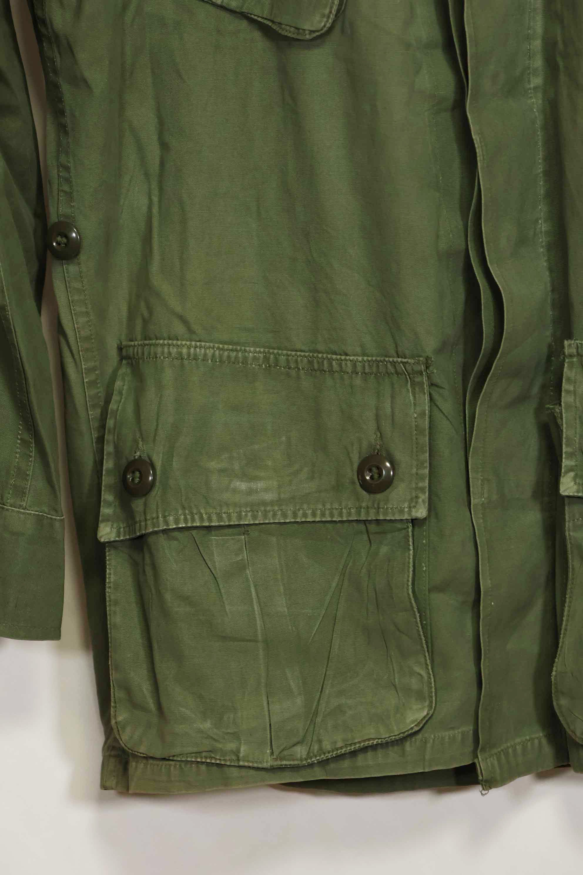 1963年契約　1st Model ジャングルファティーグ　ジャケット　ラベルなし　パッチ後付け　中古品