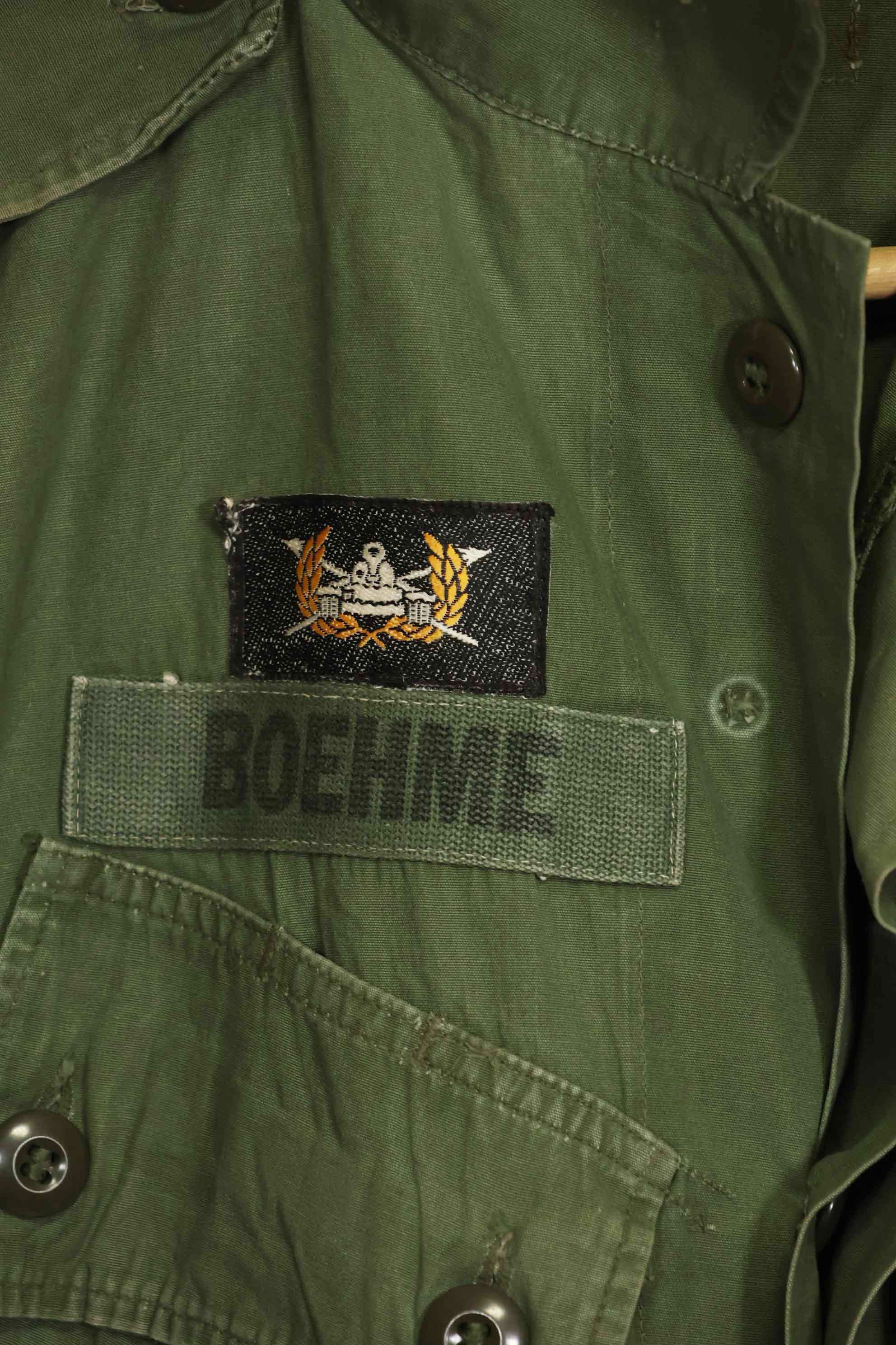 1963年契約　1st Model ジャングルファティーグ　ジャケット　ラベルなし　パッチ後付け　中古品