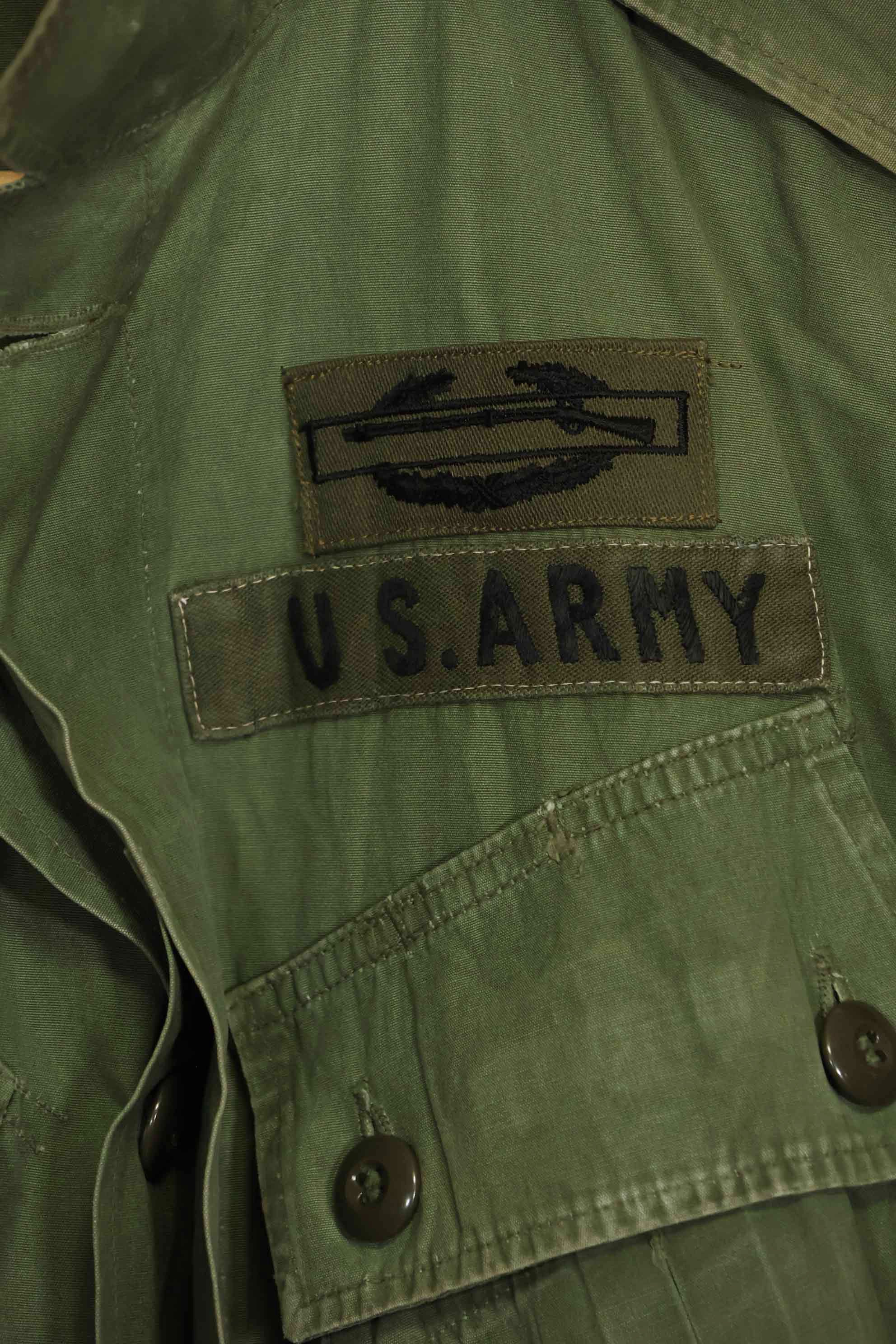 1963年契約　1st Model ジャングルファティーグ　ジャケット　ラベルなし　パッチ後付け　中古品