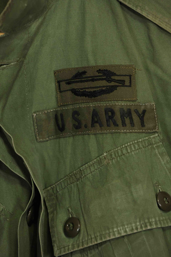 1963年契約　1st Model ジャングルファティーグ　ジャケット　ラベルなし　パッチ後付け　中古品