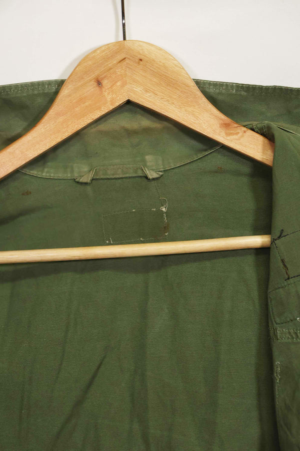 1963年契約　1st Model ジャングルファティーグ　ジャケット　ラベルなし　パッチ後付け　中古品