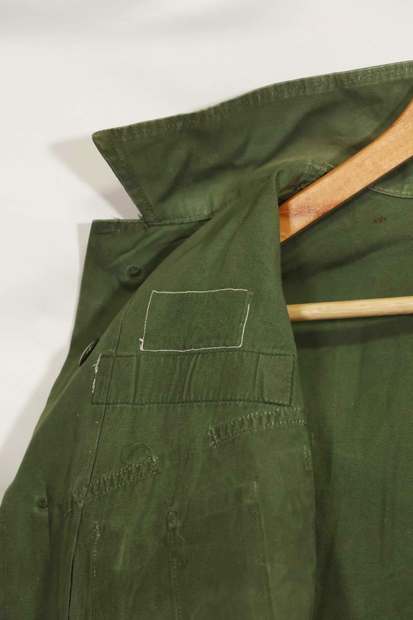 1963年契約　1st Model ジャングルファティーグ　ジャケット　ラベルなし　パッチ後付け　中古品